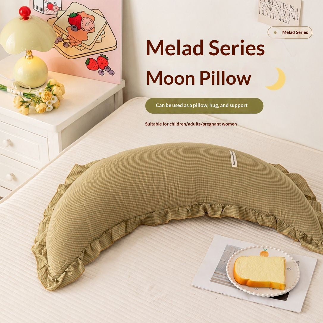 Coussin long et arrière en coton modèle Lune
