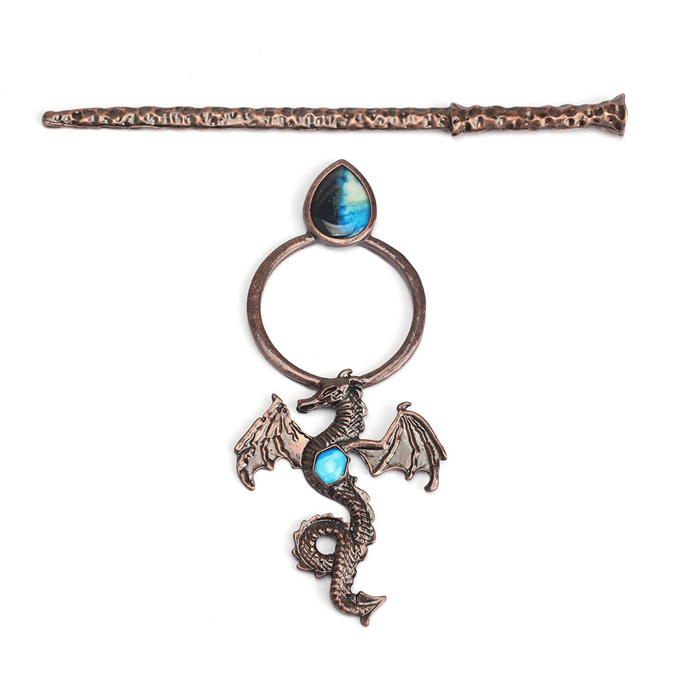 Retro Moonstone Volant Dragon Cheveux Accessoire