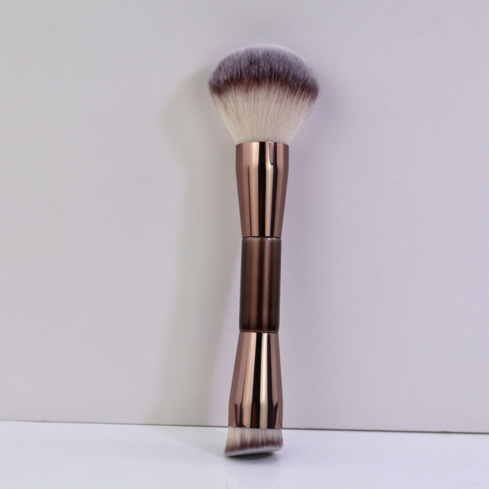 Maquillage double tête 7 pièces avec brosse télescopique sur une base double tête