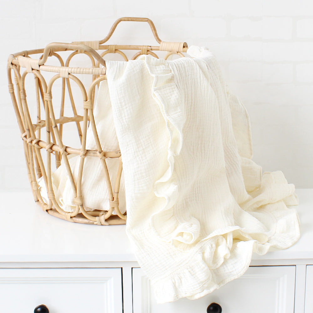 Couverture bébé Ver Ruffle Nouveau-né