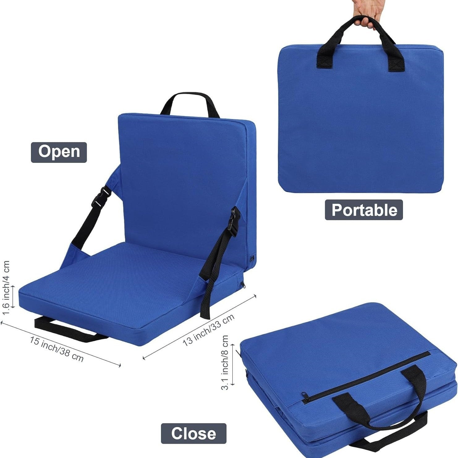 Coussin de siège pliable pour siège de stade