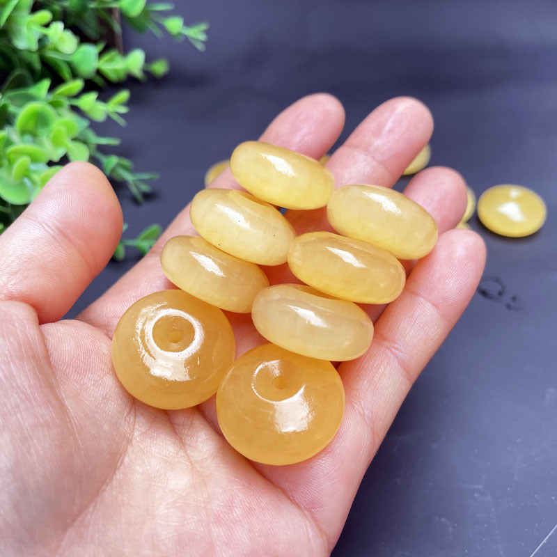 Beige Jade Ping An Buckle 25mm10 Yuan Modèle Stall Supply Live Delivery Bien-être Produits Me