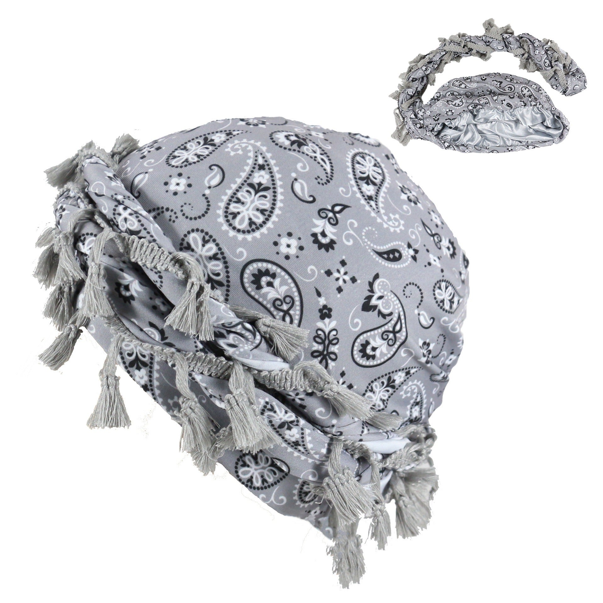 Sports de plein air Paisley Turban Hat Cashew Flower Print Turban Hip-hop Hip-hop Twist