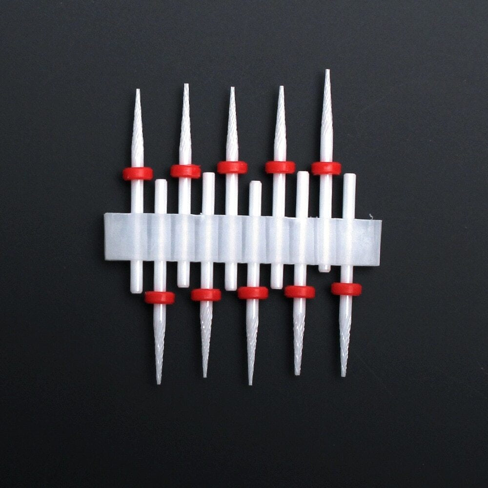 Ensemble d'outils de perceuse à ongles en céramique 10 pièces