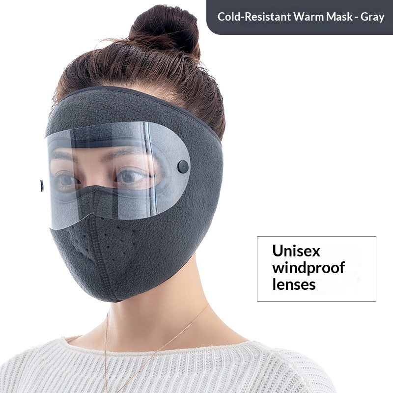 Masque de vélo d'hiver à l'épreuve de la poussière épaisse pour les femmes