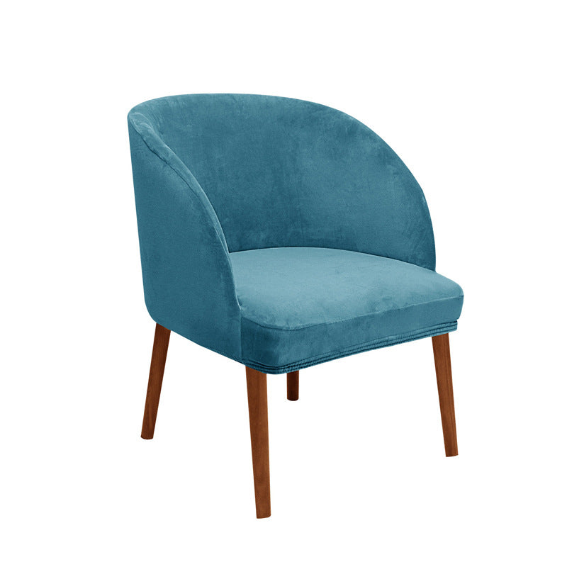 Couverture moderne de chaise à manger semi-circulaire Velvet