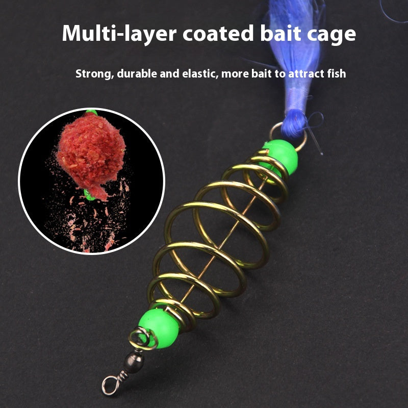 Saupoudrer les mains Crochet exlosif Spring Bait Fishing Net Sticky Fish Simple