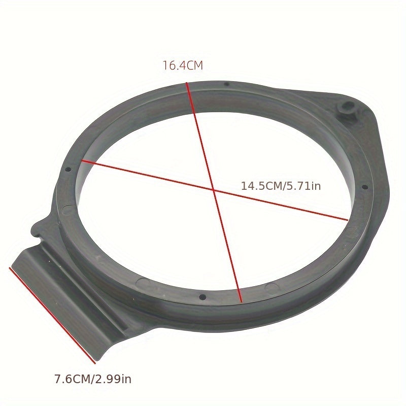 2pcs 4pcs 6.5Car porte arrière arrière audio haut-parleur corne de montage Adaptateurs de fixation Supports Plat