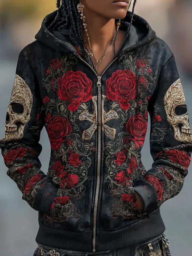 Sweatshirt femme à capuche à capuche à la mode