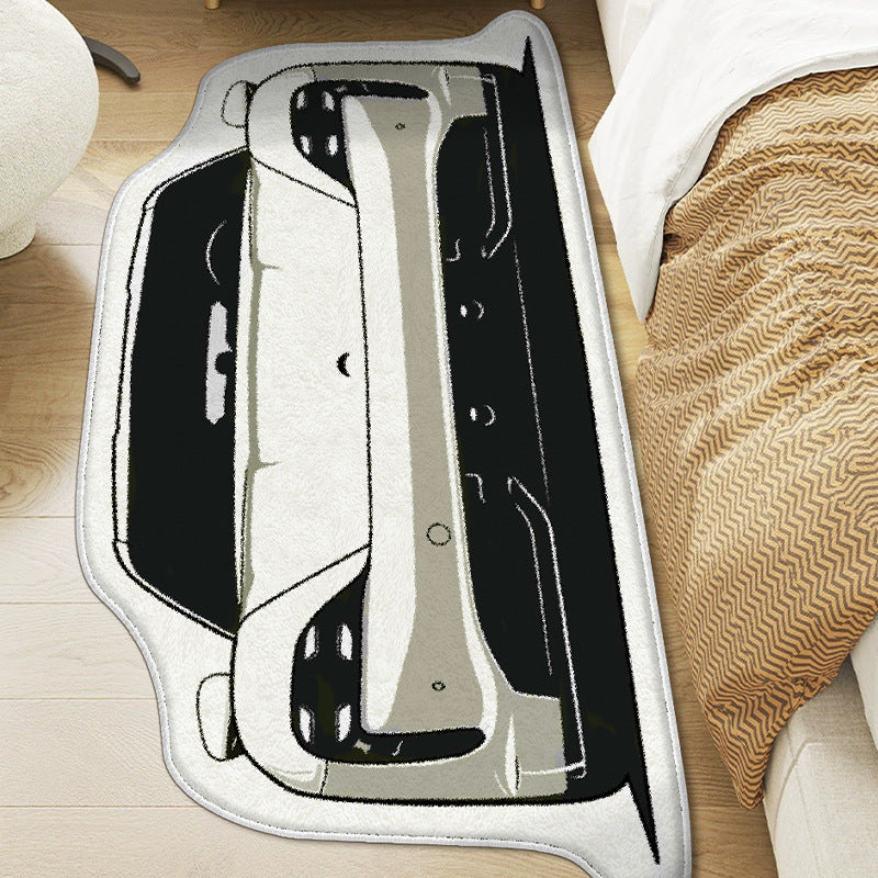 Rug côté lit de style Racing durable résistant aux taches antidérapant pour usage domestique
