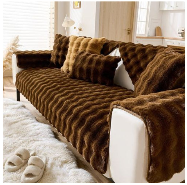 Lapin en peluche Canapé Coussin d'hiver Épaisseur polaire Simple