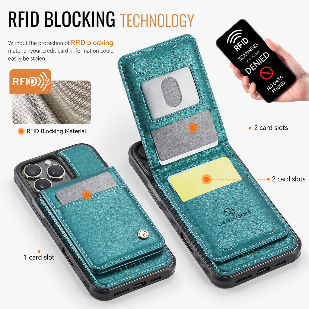 Boîtier de téléphone amovible magnétique sans fil avec support de carte antivol