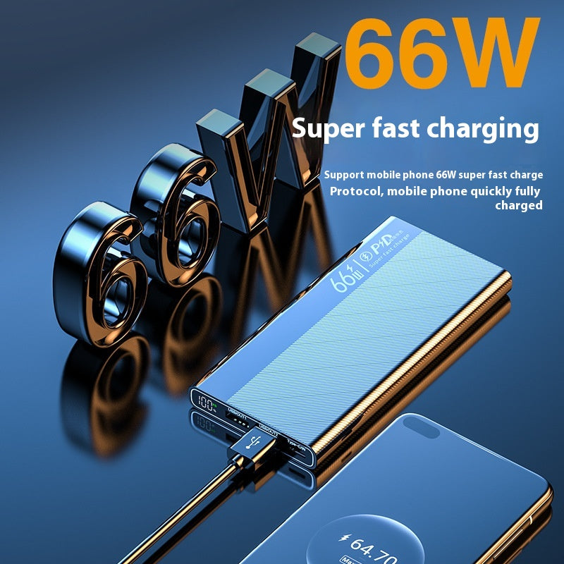 Puissance mobile de grande capacité PD66w charge rapide Légèreté universelle