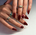 Stickers Nail Ombre rouge à la peau