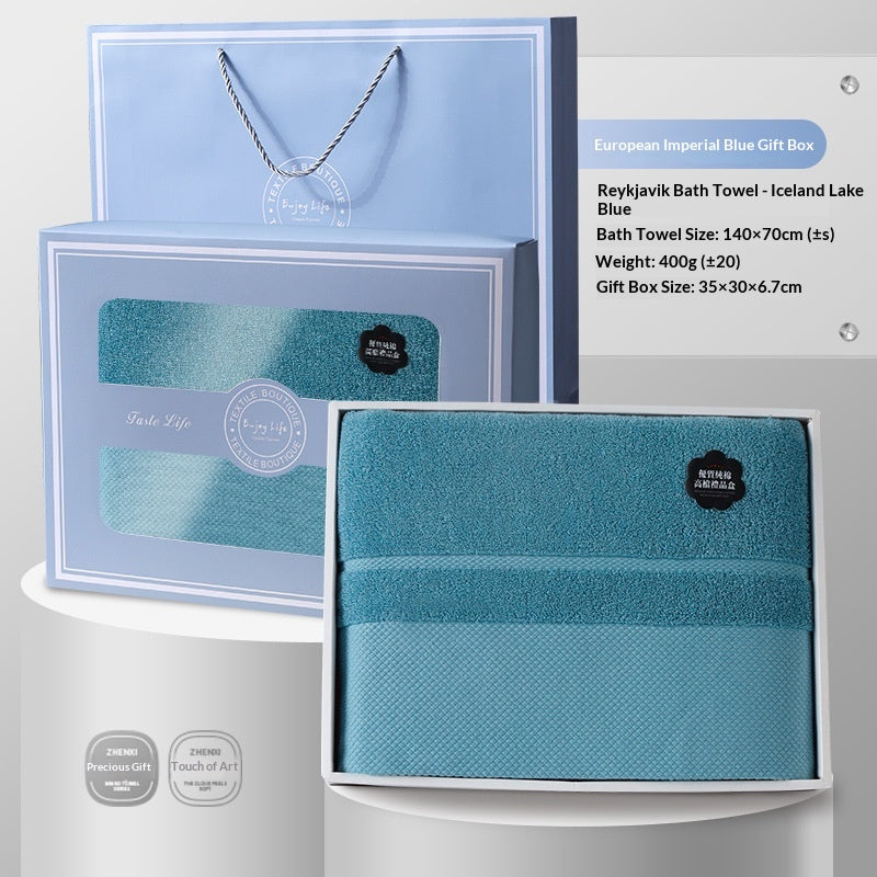 Ensemble de serviettes et de serviettes de bain avec logo personnalisable pour les cadeaux et souvenirs de retour
