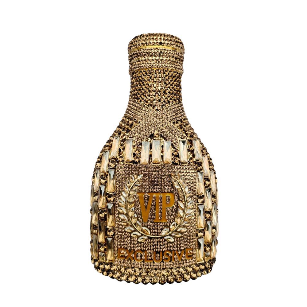 Champagne Bouteille Diamond Hand Holding Sac de dîner