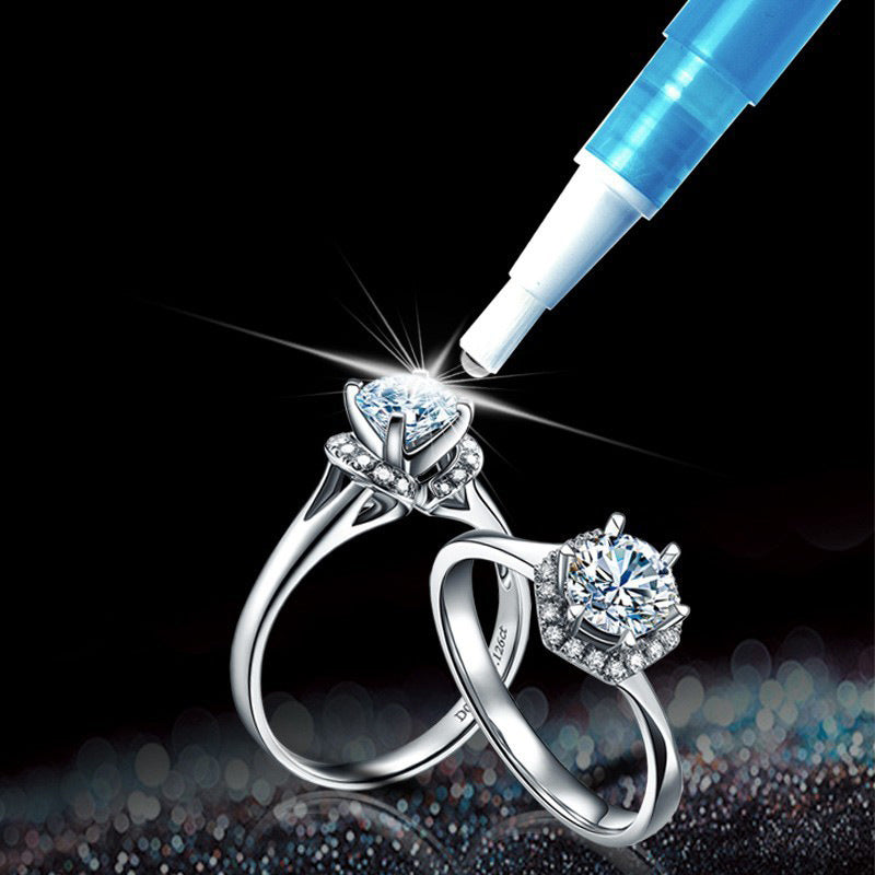 Pierres précieuses colorées Zircon et stylo de nettoyage et d'entretien diamant