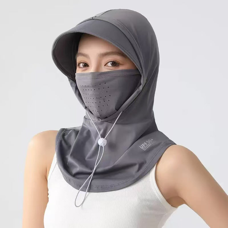 Masque visage écran solaire avec Hood Protection UV pleine face
