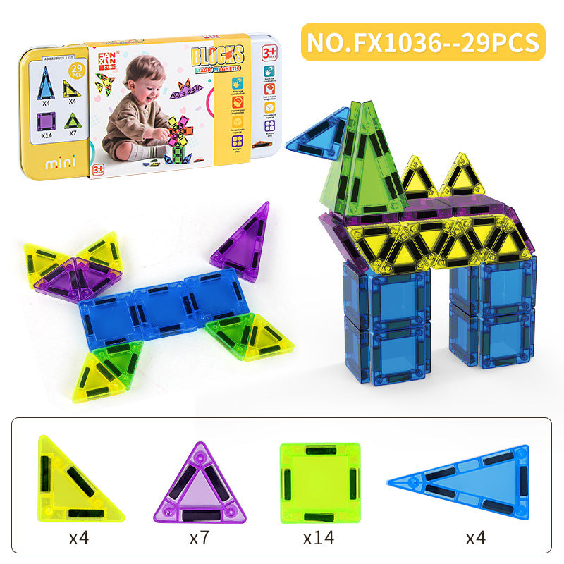 Magnetic Tile Jouet d'assemblage éducatif pour enfants