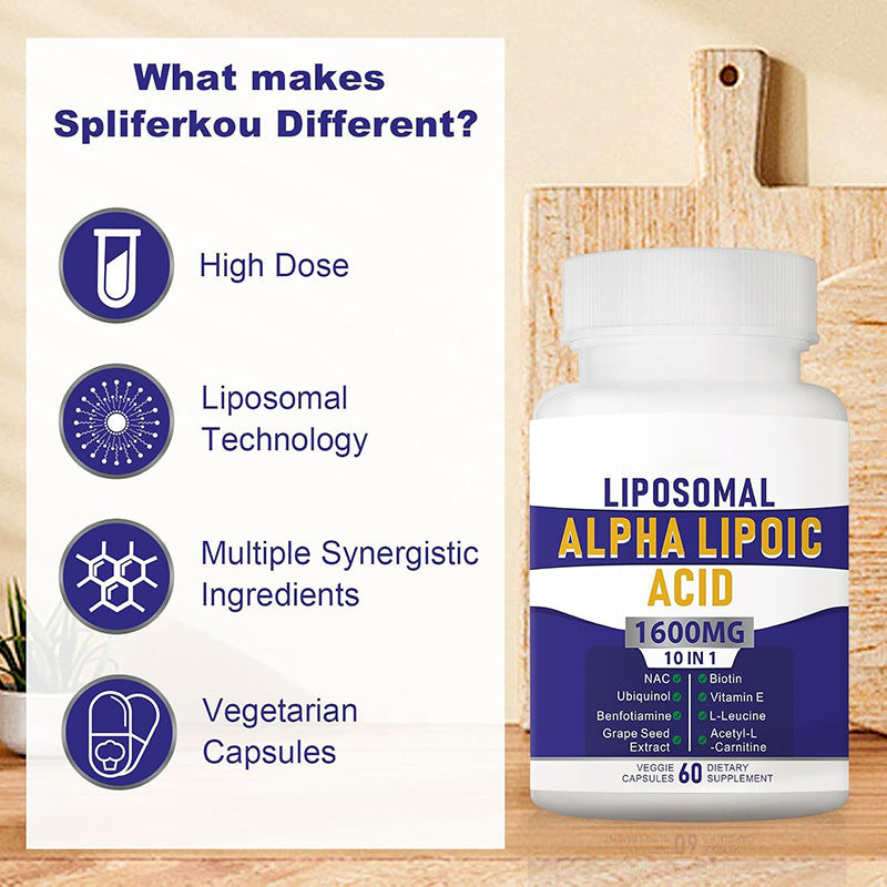 Supplément santé à l'acide alpha-lipoïque liposomique