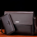 Bureau d'affaires homme tendance et sac en cuir occasionnel de grande capacité