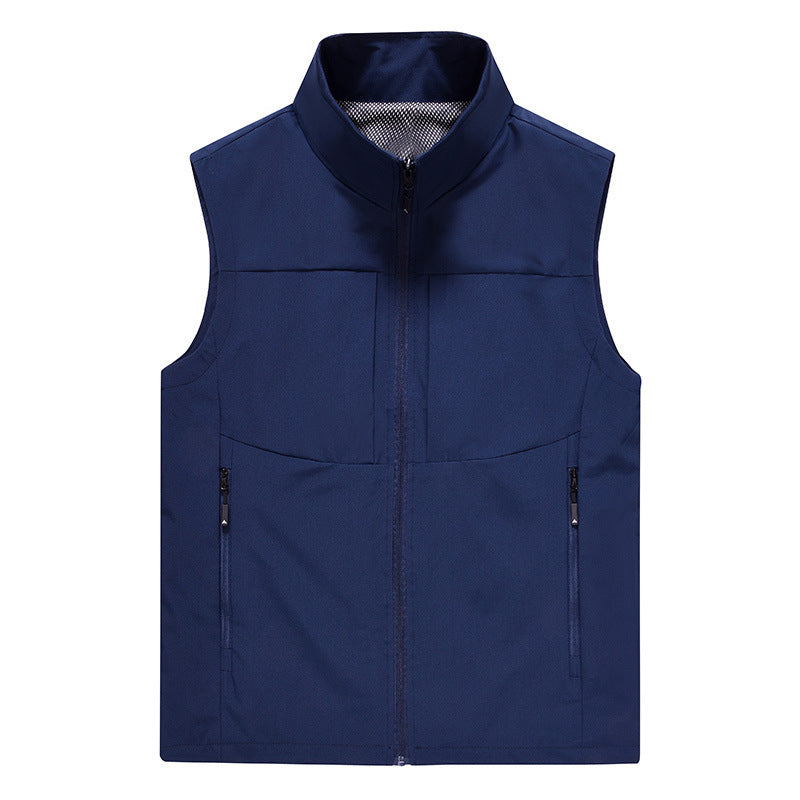 Casual Respirant Photographie de plein air Pêche Sport Cardigan Stand Collar Hommes Veste