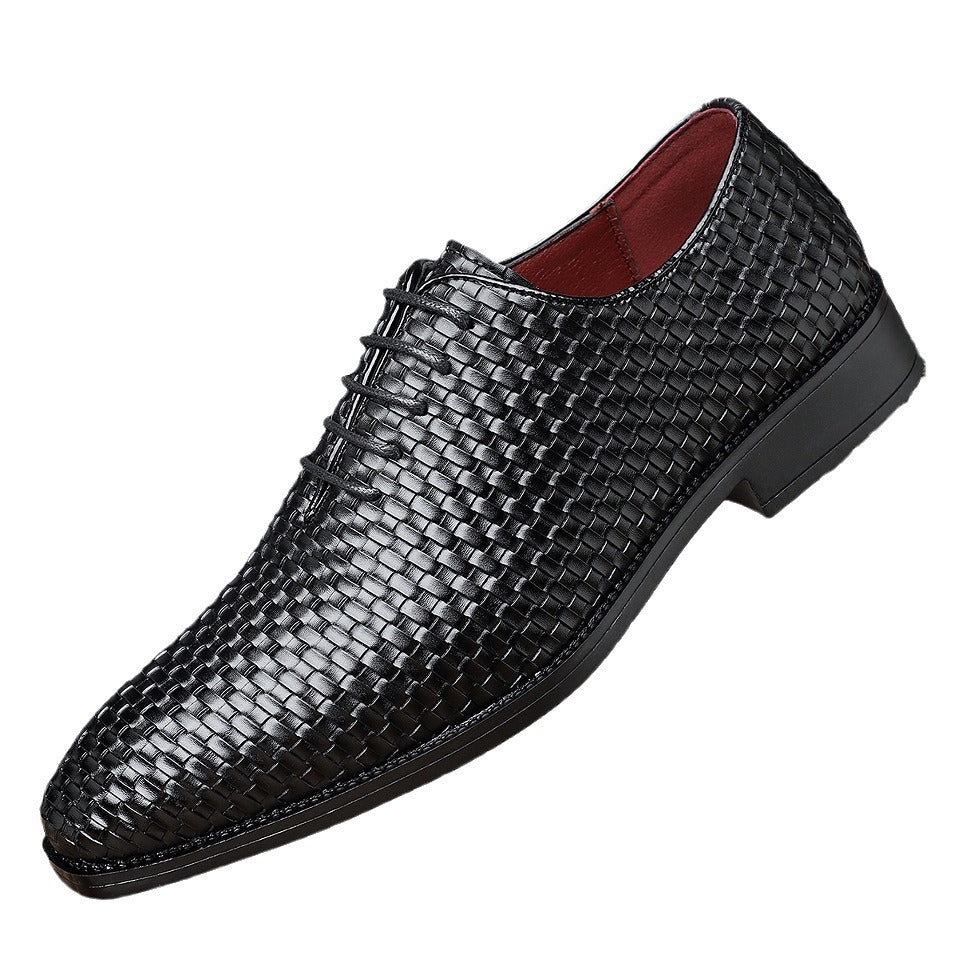 Chaussures en cuir vintage en dentelle style britannique