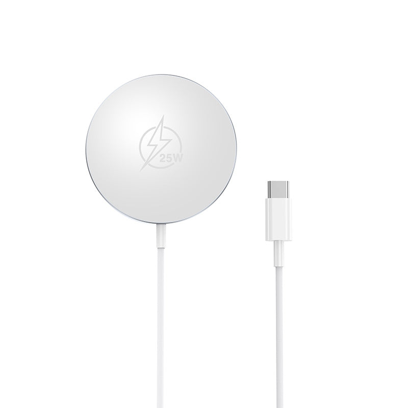 Chargeur sans fil magnétique 25W en métal idéal pour recharger sans fil des téléphones portables