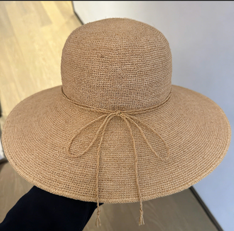 Chapeau de pêche Papyrus fait main Cape protectrice du soleil
