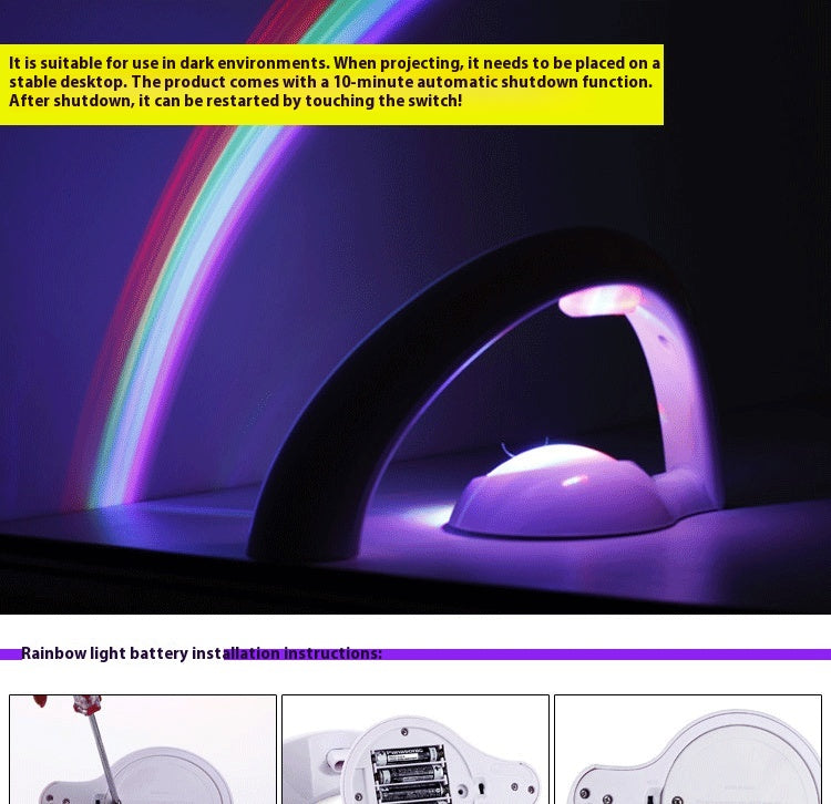 Projecteur créatif de deuxième génération Rainbow Starry Rainbow