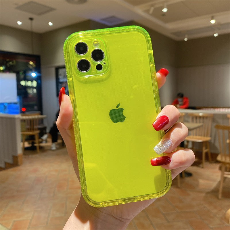 Transparent TPU 2-en-un PC Frame Phone Case