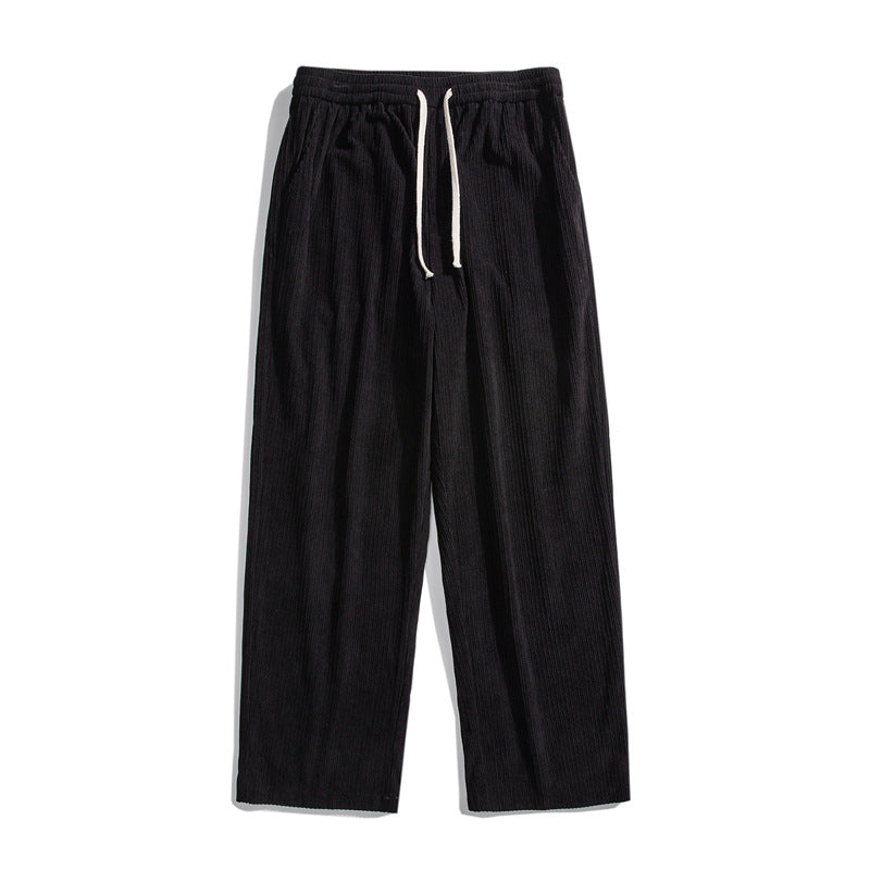 Pantalons de cordourie lisse et épaisse doublés de polaire