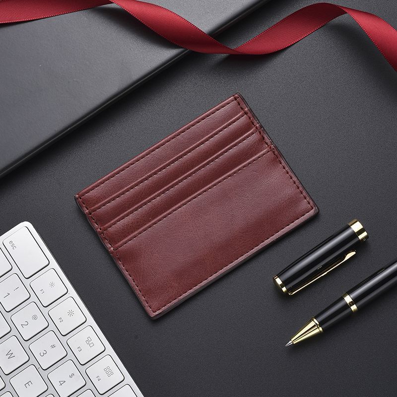 Porte-cartes en cuir ultra mince