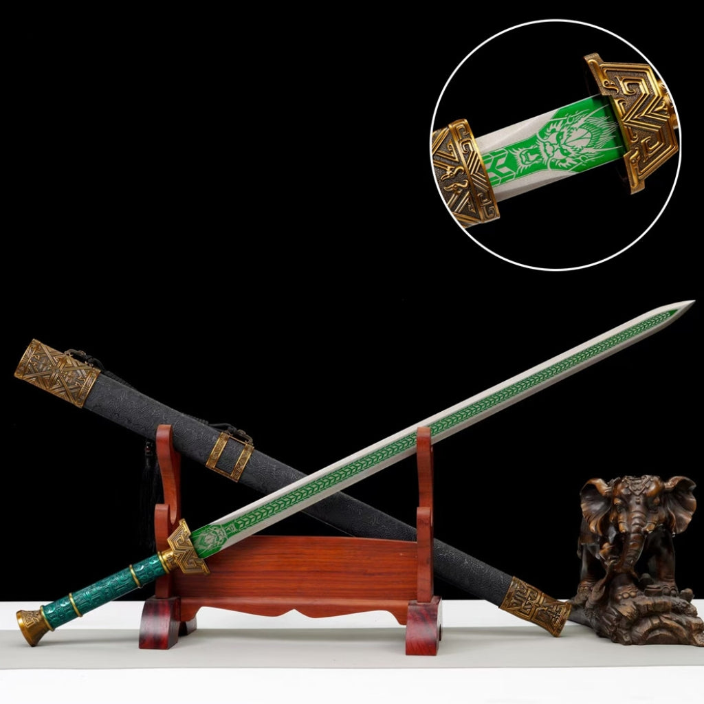 Épée Tang-Style Épée Long-Style Épée Blade Autodéfense Arme froide Sabe horizontale Tang-Style