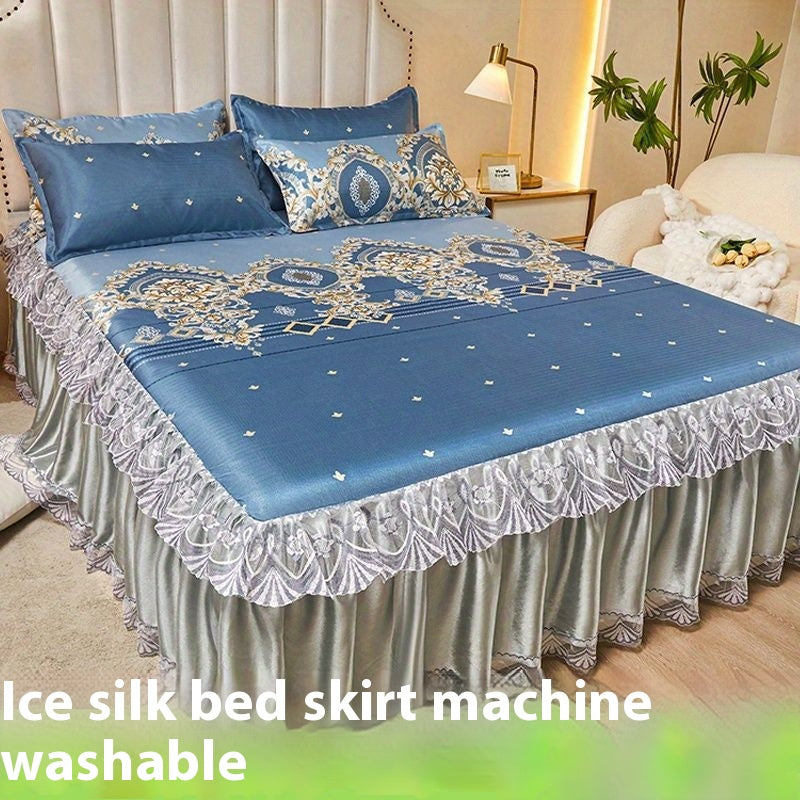 French Jupe Style Ice Silk Laved Cotton Cooling Mat