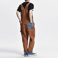 Rétro Hommes Détresse Denim Casual Suspendu