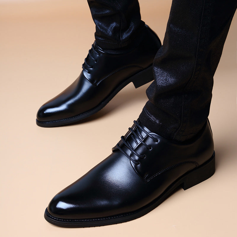 Hommes style britannique Casual pointed-toe Dentelle-up Hauteur-augmentation Chaussures