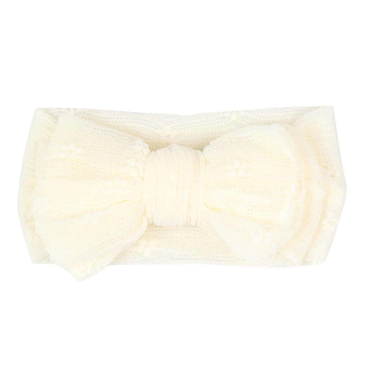 Bande de cheveux bébé Polyester double couche Bow