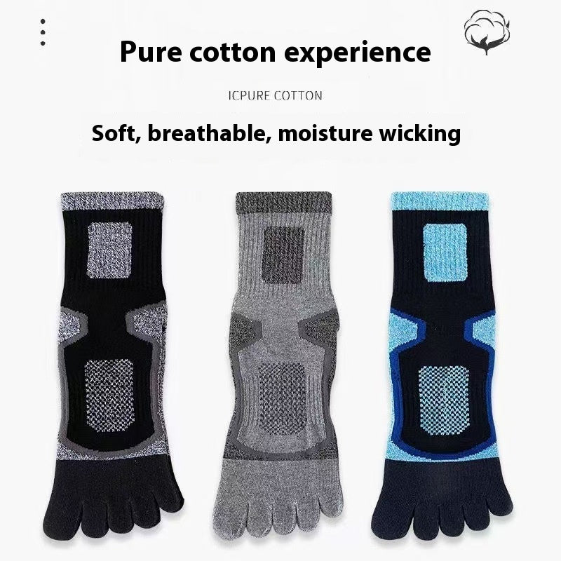 Chaussettes de coton absorbantes à la sueur pour hommes