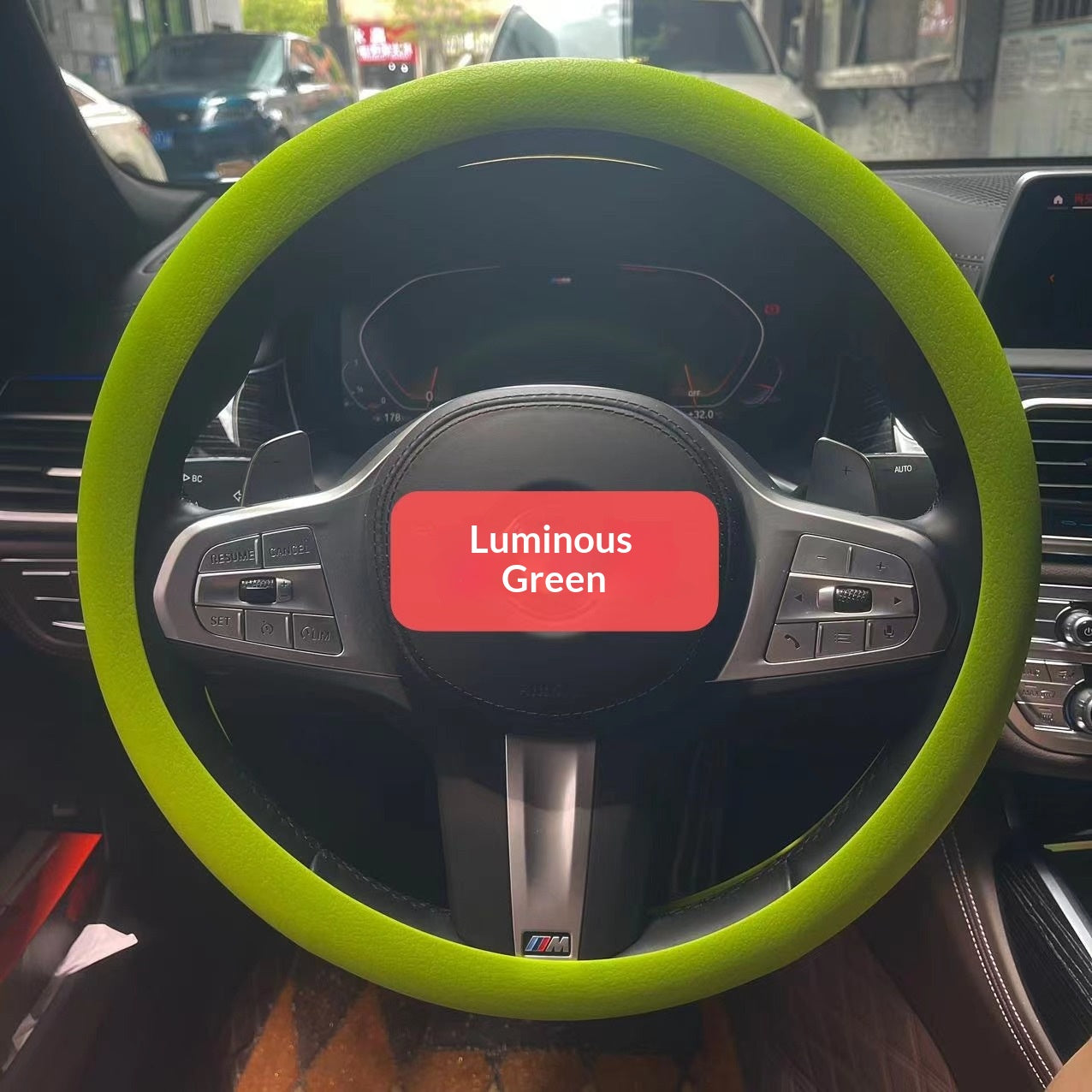Couverture de volant de voiture en cuir souple silicone antidérapante tout-saison