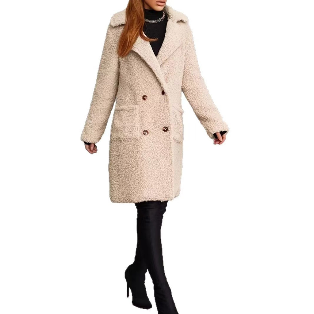 Manteau souple et épais de longueur moyenne