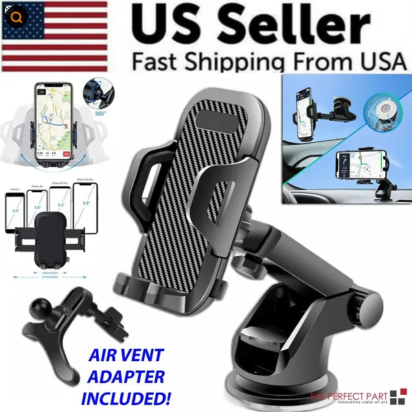 360Monture universelle Support de voiture pare-brise pour téléphone portable GPS