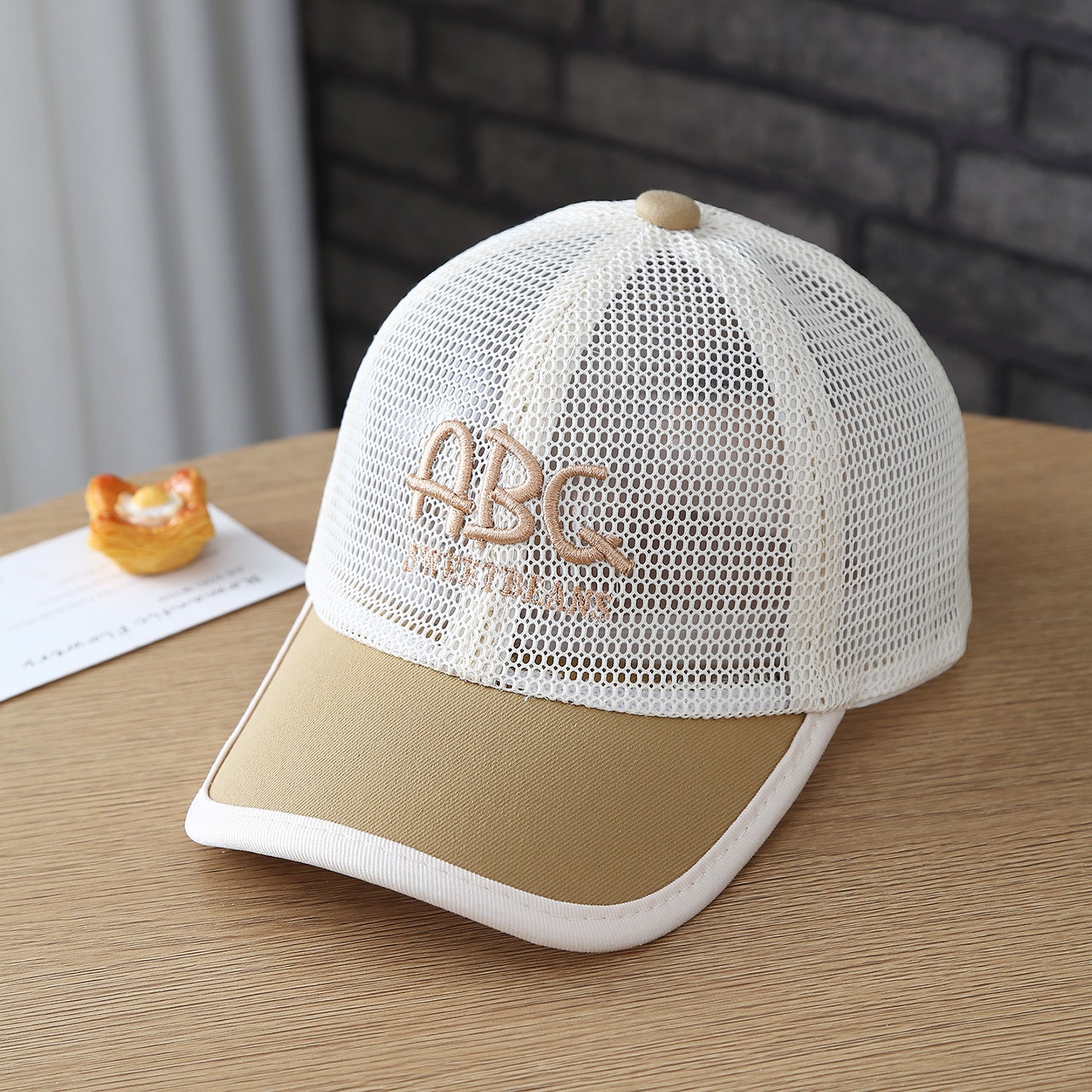 Casquette de baseball brodée pour enfants en tissu respirant ABC