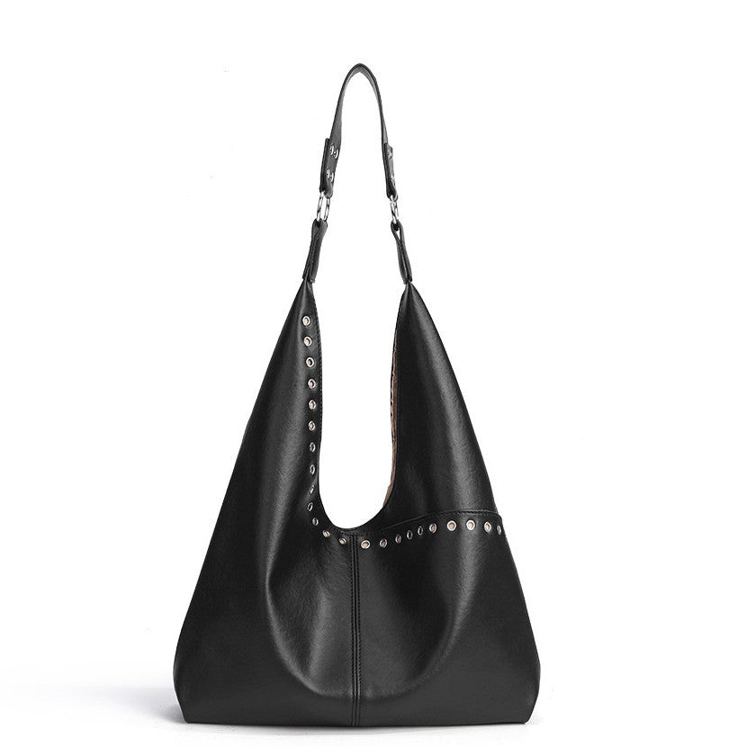 Rivet rétro sophistiqué Grand sac de rangement pour femmes