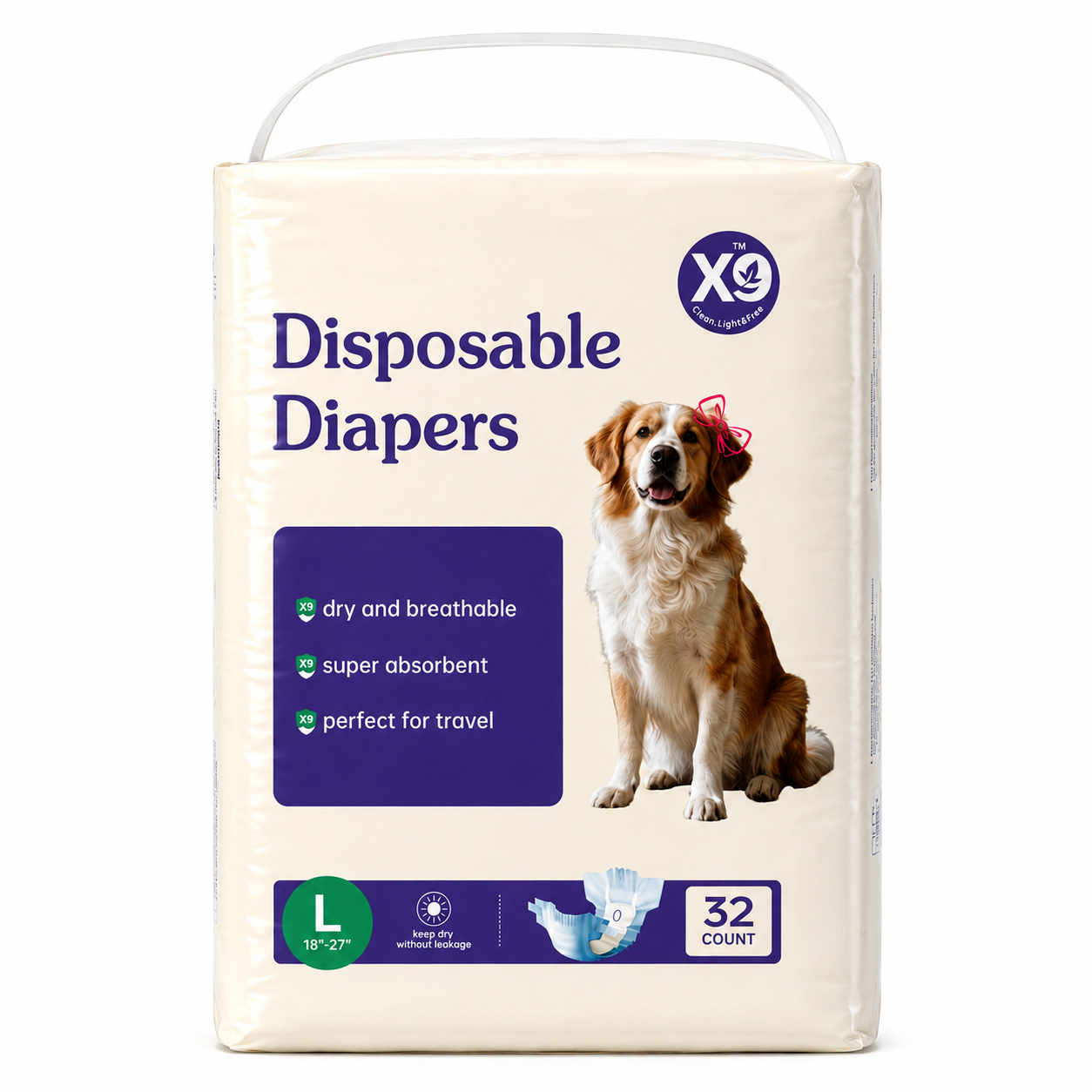 Couches jetables pour chiens femelles