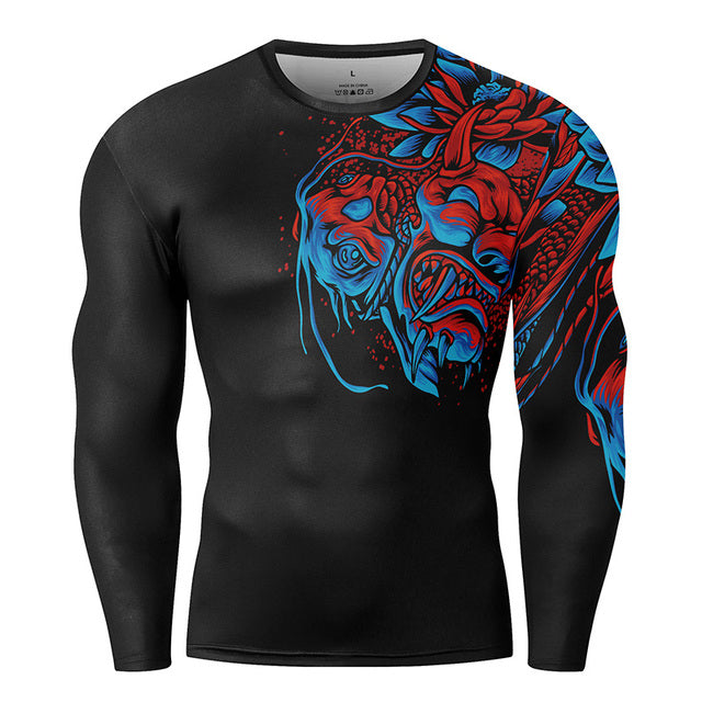 Manches longues personnalisées 3D Printed Crew
