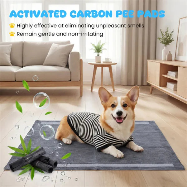 150 Activated Carbon Dog Training Pads 35.5"x24"