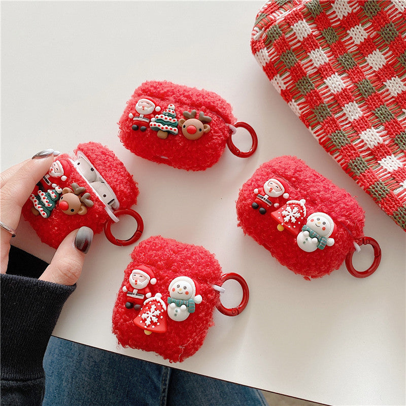 Cas doux de protection de l'oreille de Santa Snowman