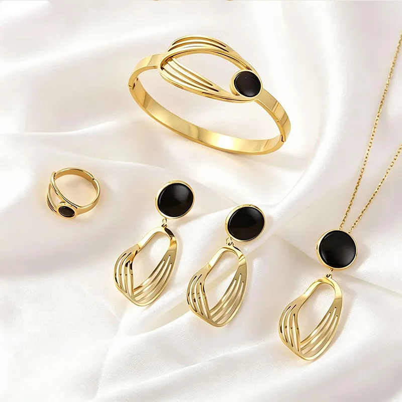 Boucles d'oreilles en acier inoxydable