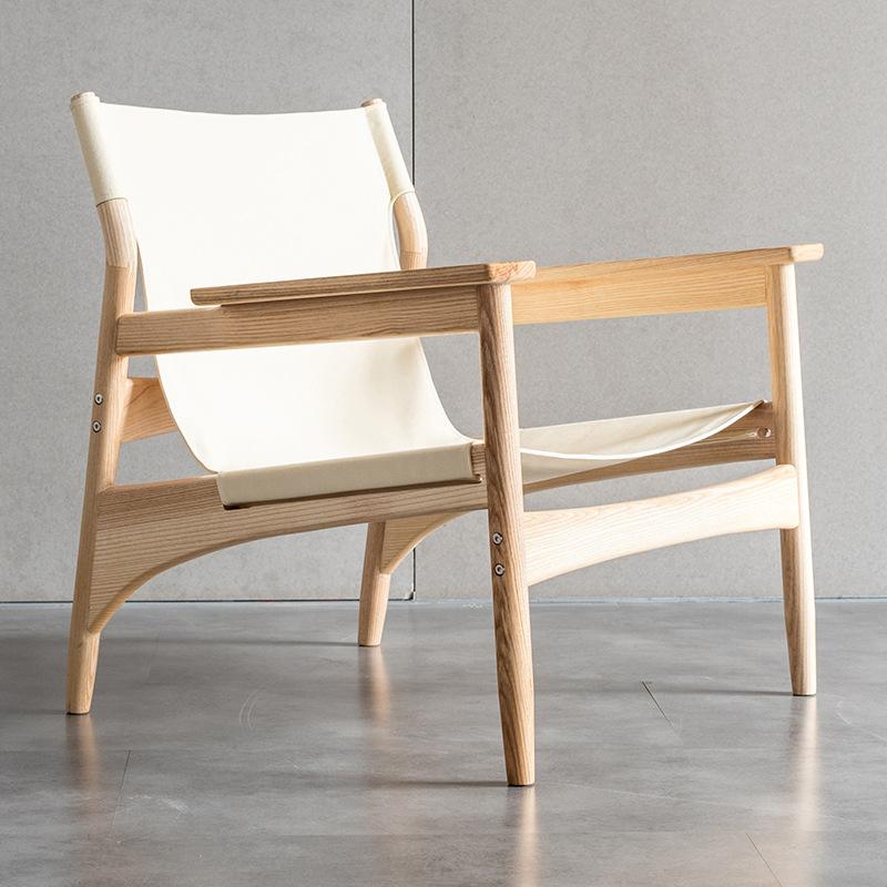 Chaise de canapé en toile de bois massif nordique